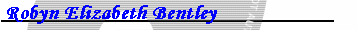 Robyn Elizabeth Bentley